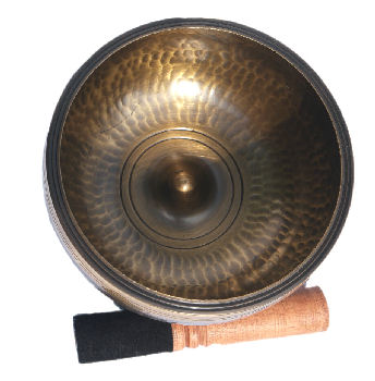 5" Tibetan hammer Lingam singing bowl set SBT2030 - Click Image to Close